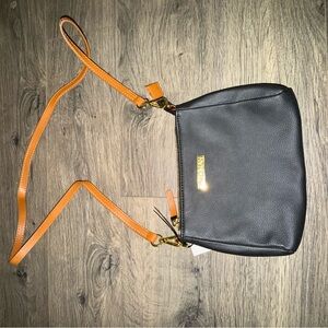 Black and Tan Crossbody Bag